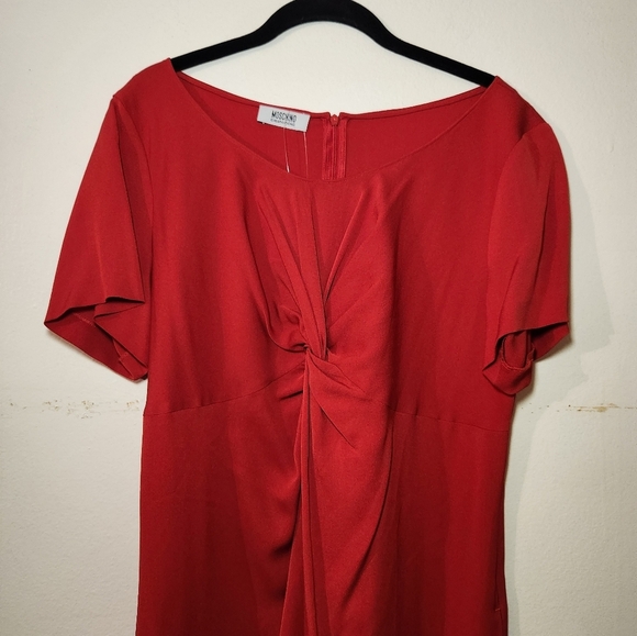 MOSCHINO Cheap & Chic Twist Front Mini Dress - Picture 5 of 14